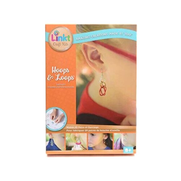 Earring Kit Hoops & Loops Linkt Craft Kit - Makes 20 Pairs Earrings! - Picture 2 of 5